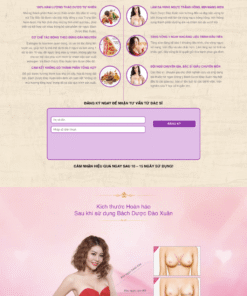 Bách dược - Mẫu website planding page giới thiệu sản phẩm bách dược