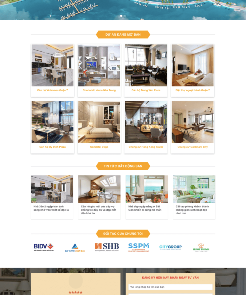 Bất động sản 06 – Mẫu website giới thiệu về bất động sản không có giỏ hàng