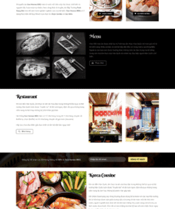 BBQ - Mẫu website nội dung ăn uống