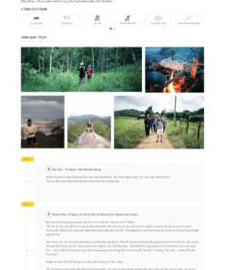 Bitour - Mẫu website planding page giới thiệu về du lịch