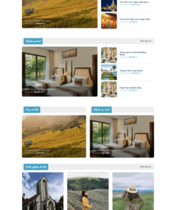 Du lịch 01 - Mẫu website giới thiệu về dịch vụ du lịch