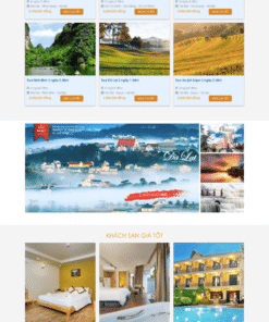 Du lịch 03 – Mẫu website giới thiệu về dịch vụ du lịch
