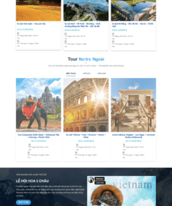 Du lịch 05 – Mẫu website giới thiệu về dịch vụ du lịch