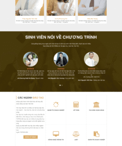 Giáo dục 03 - Mẫu website về giáo dục - đào tạo - khoá học