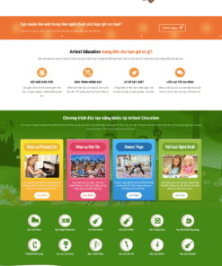 Giáo dục - Mẫu website về giáo dục - đào tạo - khoá học