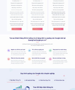 Goolge - Mẫu website planding page giới thiệu dịch vụ quảng cáo google