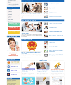 Kế toán 02 - Mẫu website nội dung tin tức về kế toán