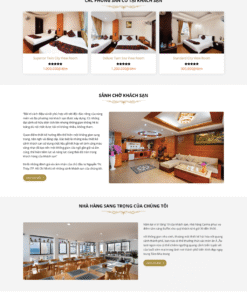 Khách sạn 03 - Mẫu website giới thiệu về dịch vụ khách sạn