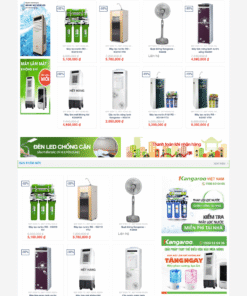 Máy lọc nước – Mẫu website bán máy lọc nước