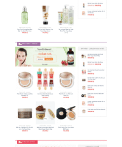 Mỹ phẩm - Mẫu website bán mỹ phẩm