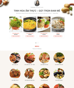 Nhà hàng 01 - Mẫu website nội dung ăn uống