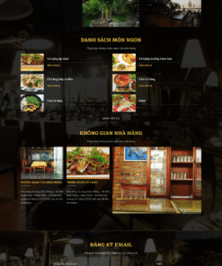 Nhà hàng 02 - Mẫu website nội dung ăn uống