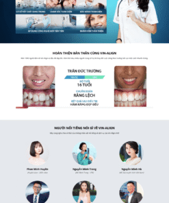 Nha khoa - Mẫu website planding page giới thiệu về nha khoa