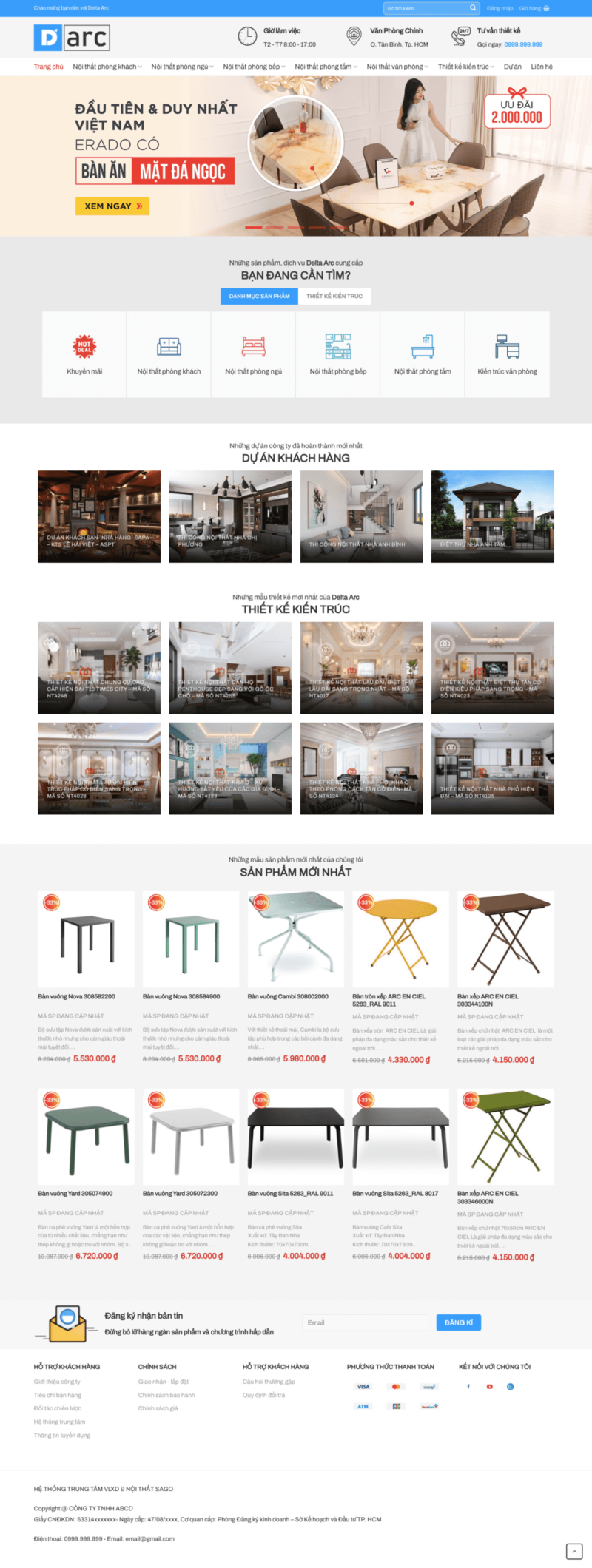 Nội thất 17 - Mẫu website bán các sản nội thất