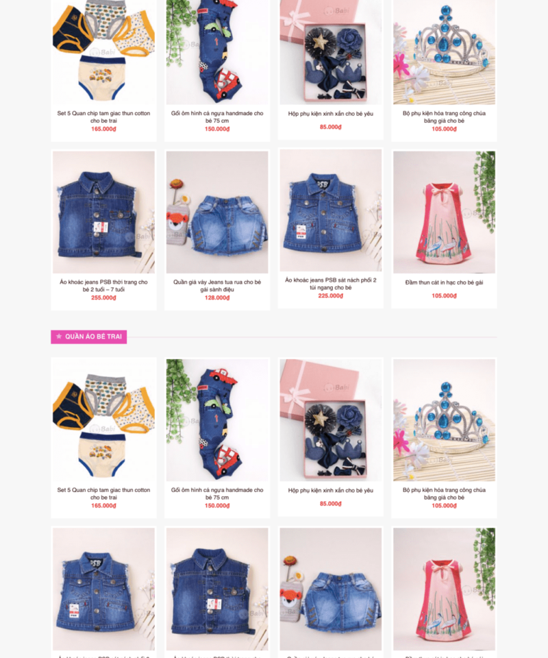 Thời trang 02 – Mẫu website bán đồ thời trang