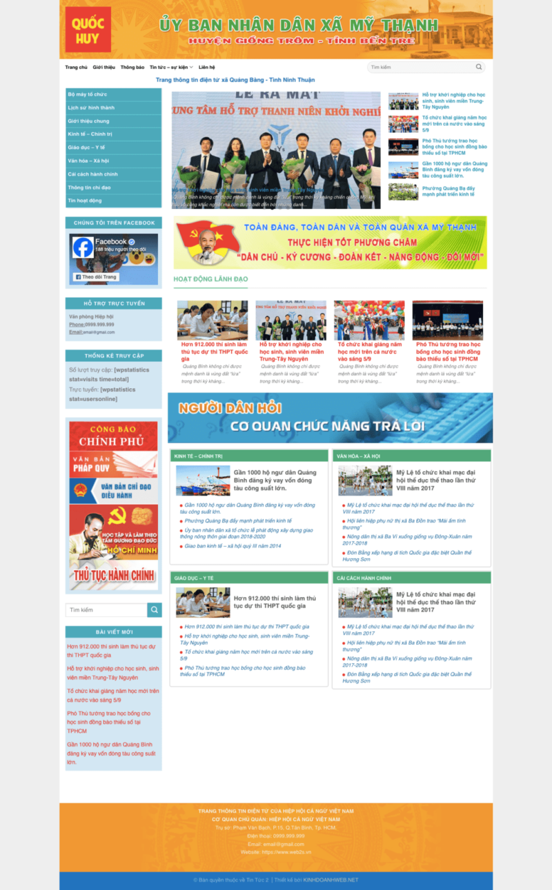 Tin tức 02 - Mẫu website nội dung tin tức