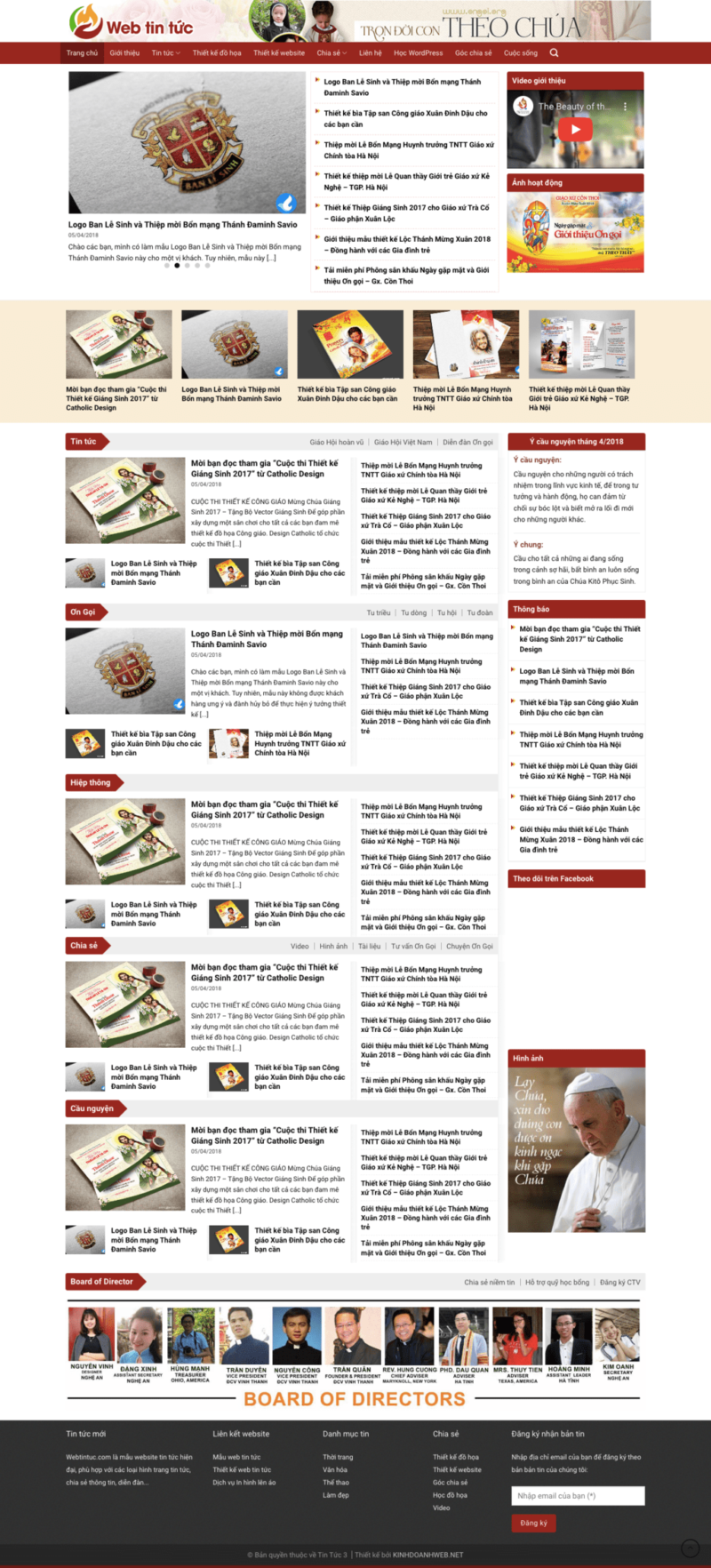 Tin tức 03 - Mẫu website nội dung tin tức
