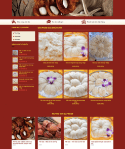 Yến sào – Mẫu website bán các sản phẩm từ yến